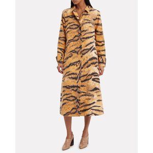 Hofmann Copenhagen Christelle Coat Golden Hour Print Tiger Stripe